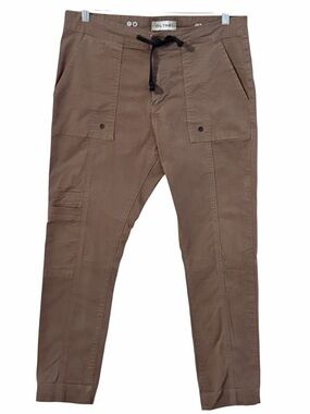 DL1961 Jay Track Chino Pants Brown Utility‎ Cargo Drawstring Casual